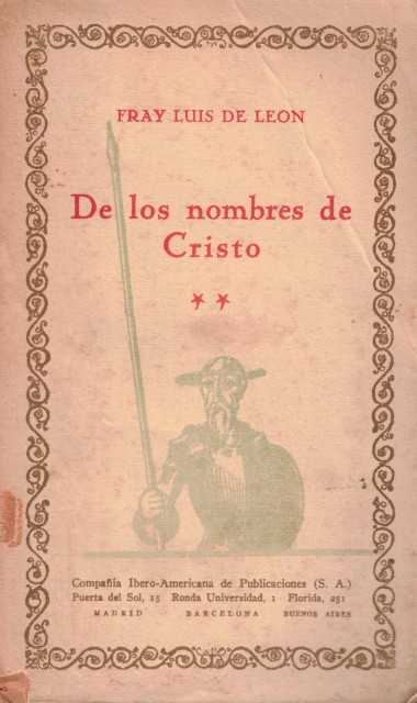 DE LOS NOMBRES DE CRISTO (Libro II)