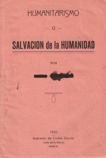 HUMANITARISMO O SALVACION DE LA HUMANIDAD