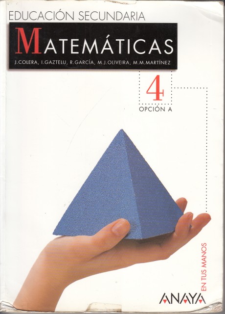 MATEMÁTICAS 4. OPCIÓN A