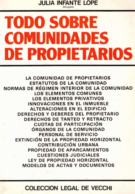 Todo sobre comunidades de propietarios