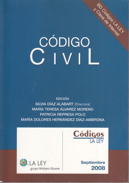 CÓDIGO CIVIL. SEPTIEMBRE 2008