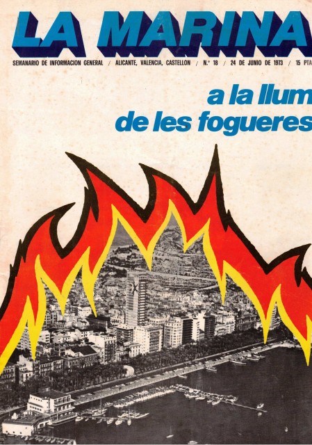 LA MARINA Nº 18 (A la llum de les fogueres; Las atarazanas de Valencia, solo ruinas; Cronicas de Burriana, Villarreal, Castellon, Orihuela. Religion. Arte. Cine. Otros)