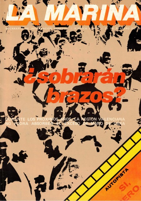 LA MARINA Nº 1 (¿Sobrarán brozos? El caso Cruylles. Internacional. Elecciones en Alicante. Autopista: si, pero...Iglesia. Clazado: flaquea la exportacion. Letras. Otros).